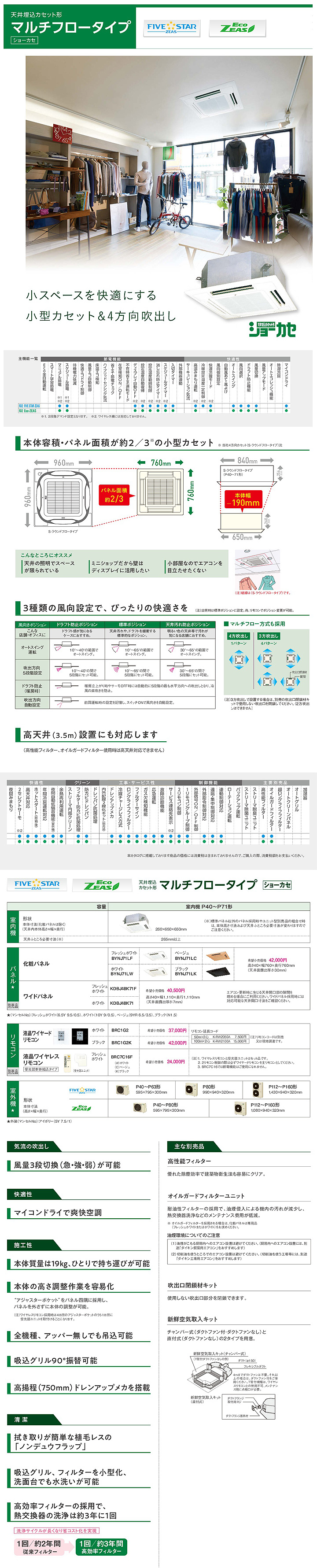 ダイキン 業務用エアコン SSRN112BCD