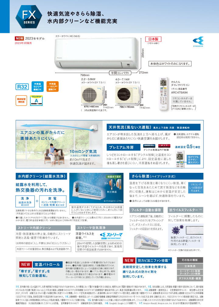 ダイキン ルームエアコン S363ATFS-W