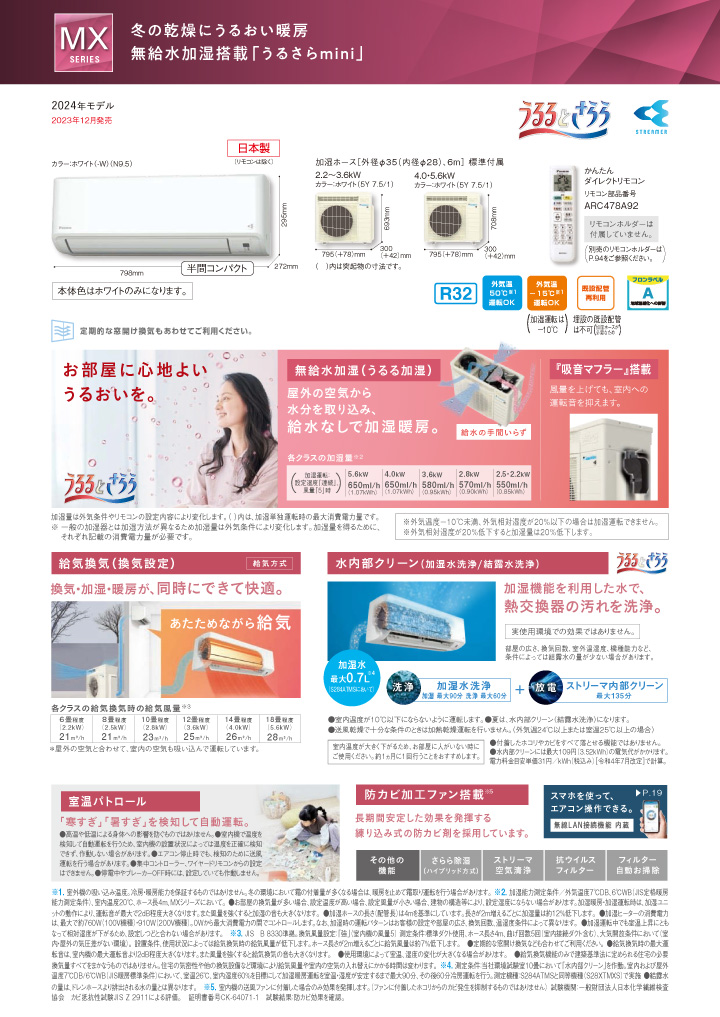 ダイキン ルームエアコン S224ATMS-W