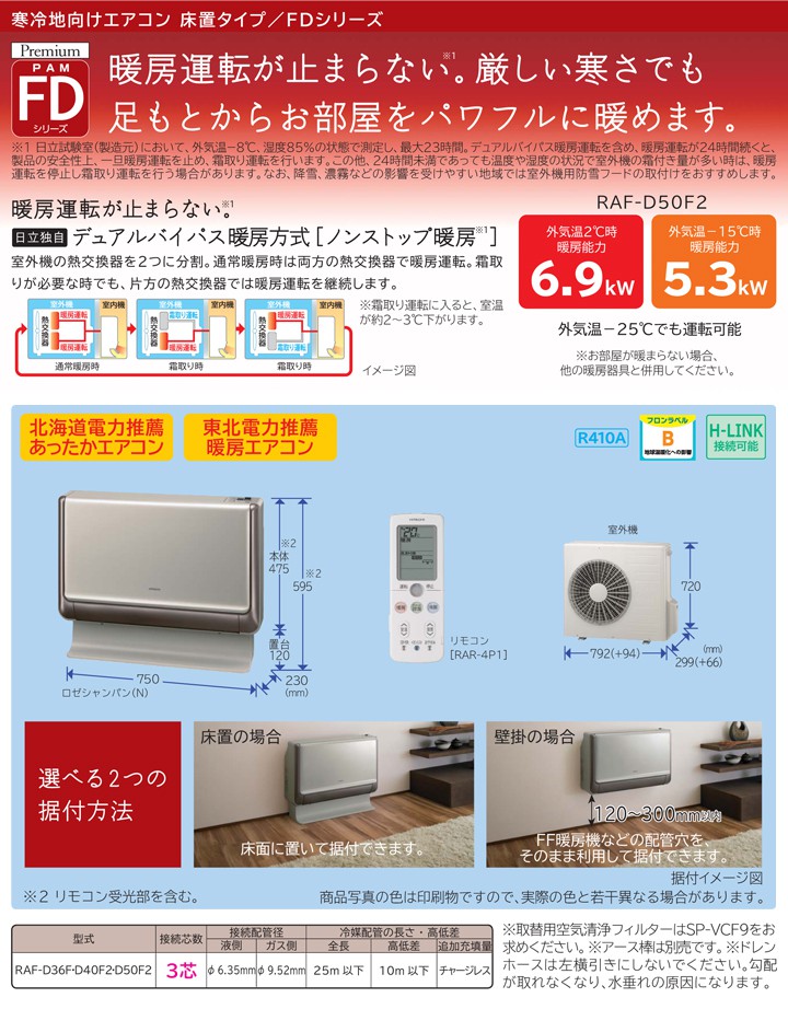 日立 ハウジングエアコン RAF-D40F2