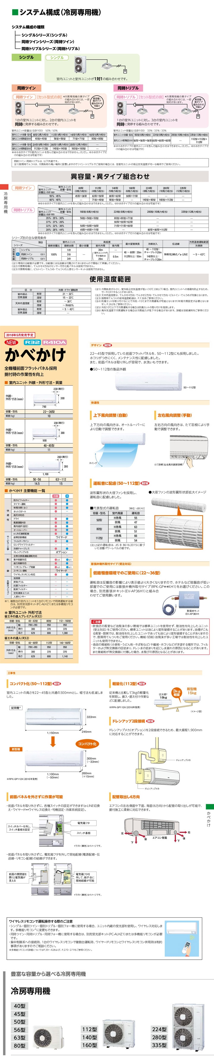 日立 業務用エアコン RPK-AP56EA5