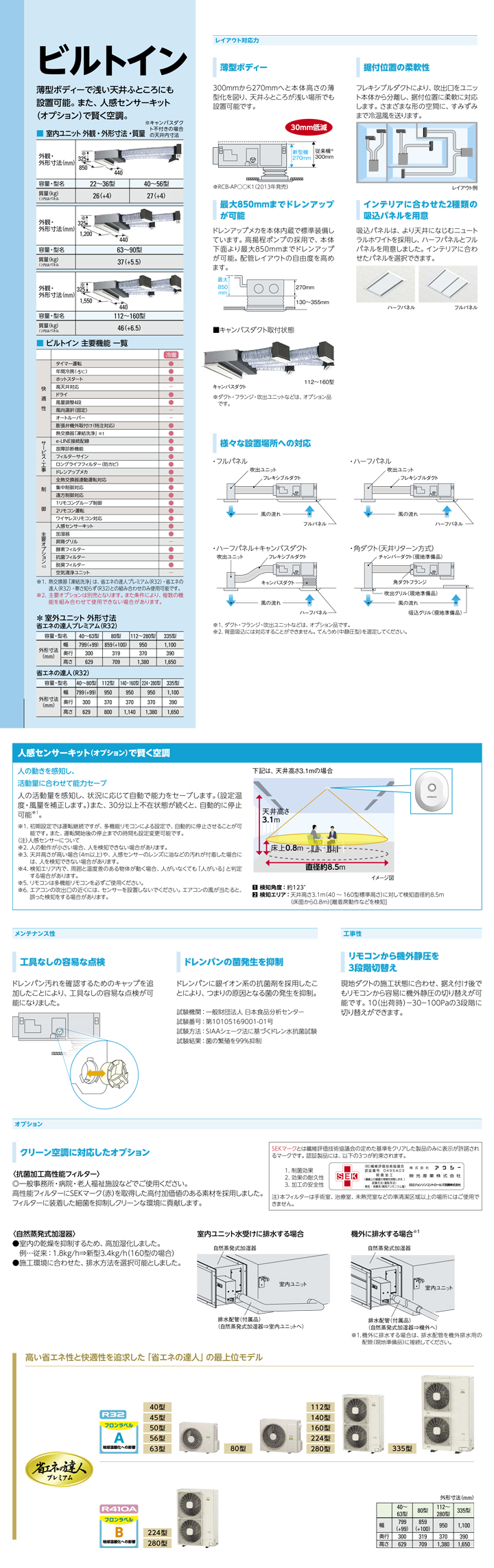 日立 業務用エアコン RCB-GP224RGHW