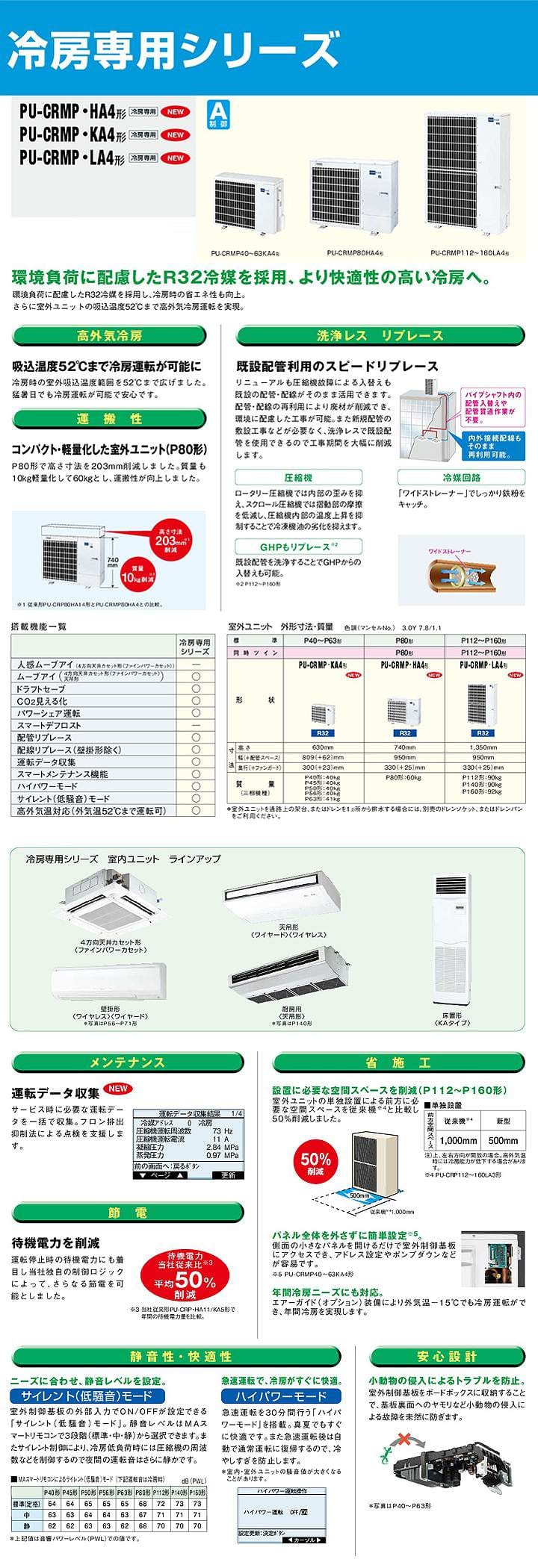 三菱電機 業務用エアコン PK-CRMP112KM