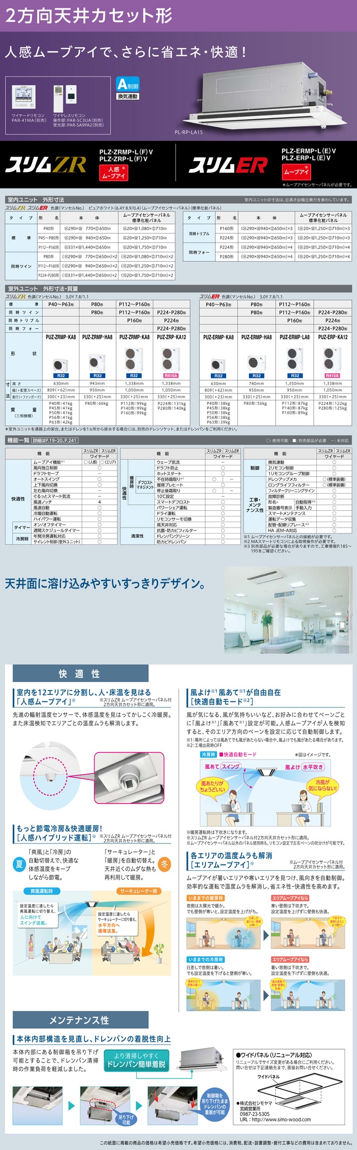 三菱電機 業務用エアコン PLZ-ERMP50SLEV