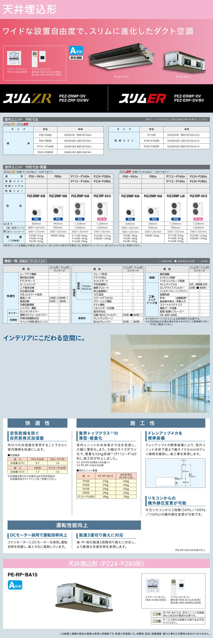 三菱電機 業務用エアコン PEZX-ERMP160DV