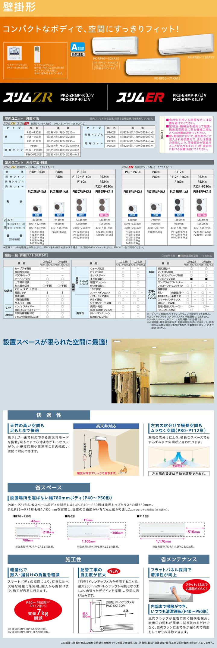 三菱電機 業務用エアコン PKZX-ERMP80SKV