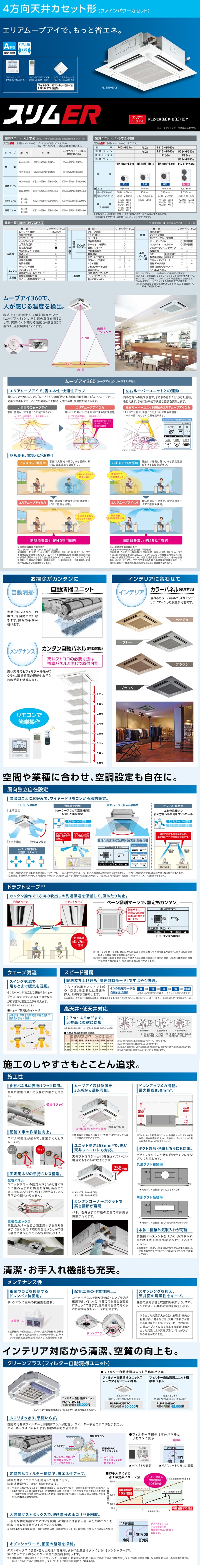 三菱電機 業務用エアコン PLZ-ERMP63SELEY