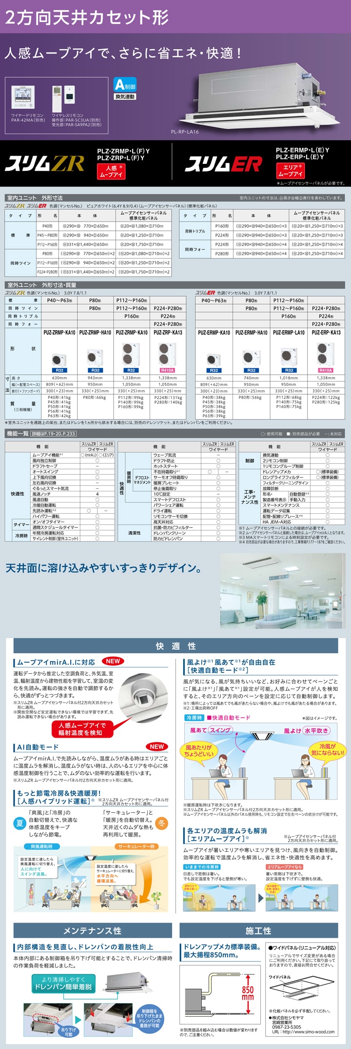 三菱電機 業務用エアコン PLZT-ZRMP160LFY