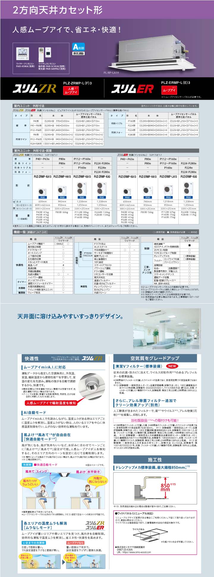三菱電機 業務用エアコン PLZ-ZRMP56LF3