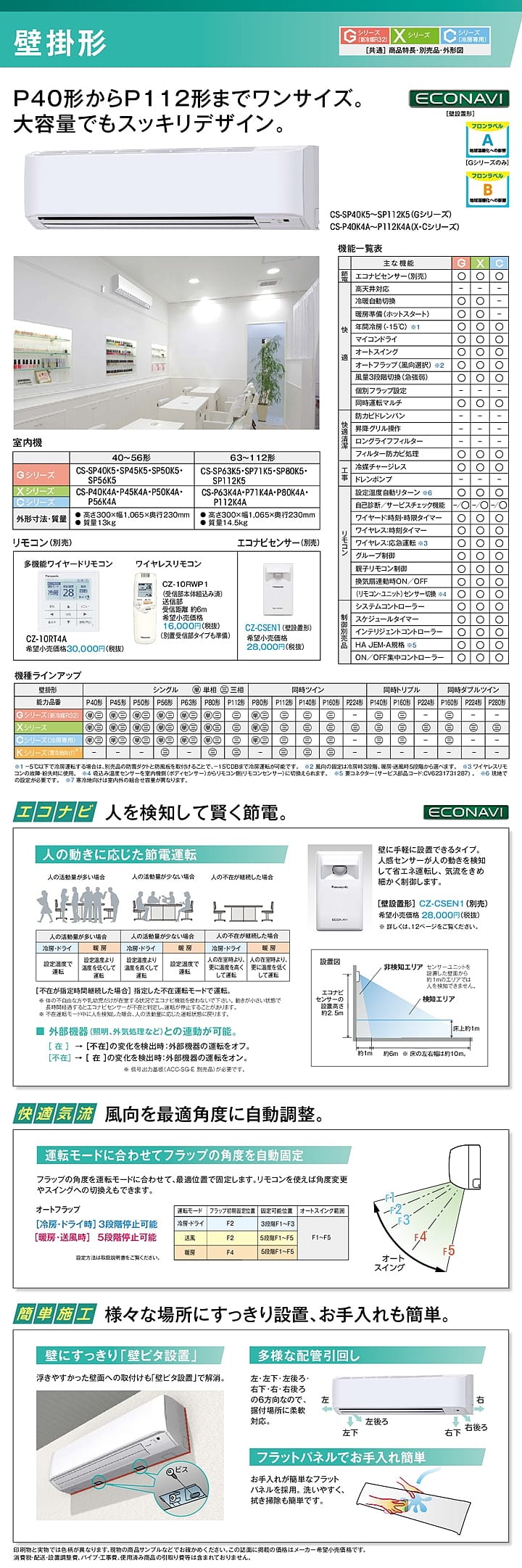 パナソニック 業務用エアコン PA-P224K4XTA1