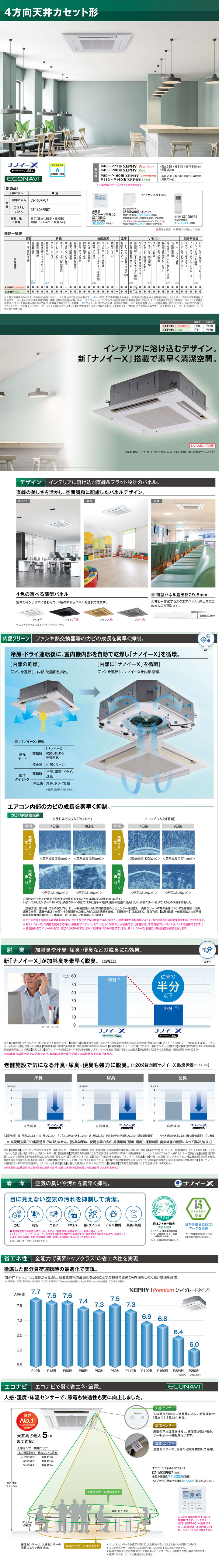 パナソニック 業務用エアコン PA-P224U7GDN