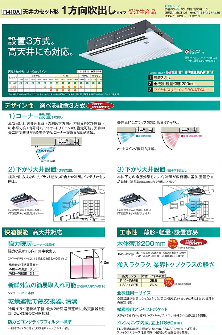 東芝 業務用エアコン ASEB11257M