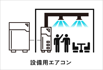 吹出方法・出力 設備用エアコン